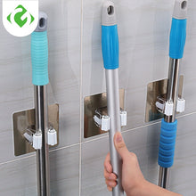 将图片加载到图库查看器，GUANYAO Adhesive Multi-Purpose Hooks Wall Mounted Mop Organizer Holder RackBrush Broom Hanger Hook Kitchen bathroom Strong Hooks
